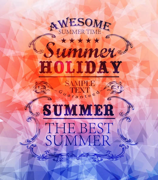 Elementos para vacaciones de verano — Archivo Imágenes Vectoriales