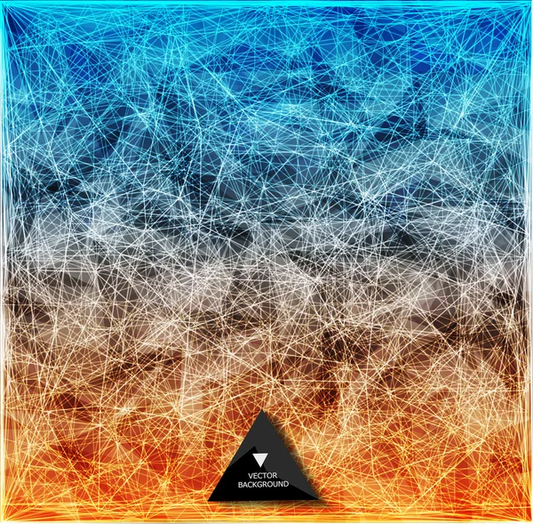 Abstract web hebben. Driehoeken achtergrond. — Stockvector