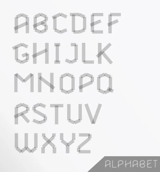 Grafik alfabe seti — Stok Vektör