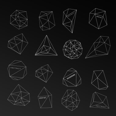 modern arka plan ile çokgen çizmek