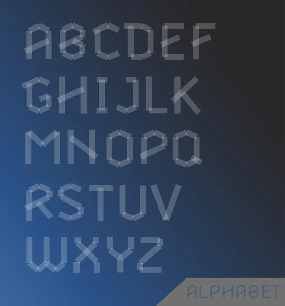 Jeu d'alphabet graphique — Image vectorielle