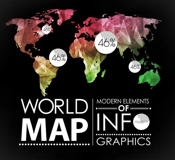 Carte du monde — Image vectorielle