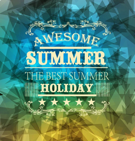 Prvky pro letní prázdniny — Stockový vektor