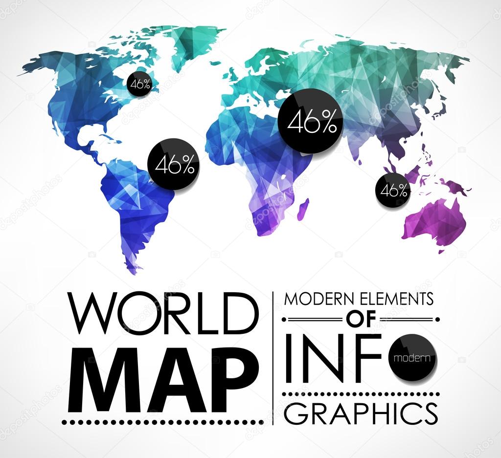 World map card