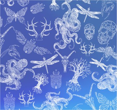 Soyut Gotik ince çizgi