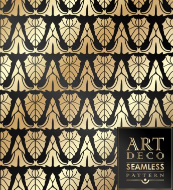 Art deco sorunsuz duvar kağıdı deseni