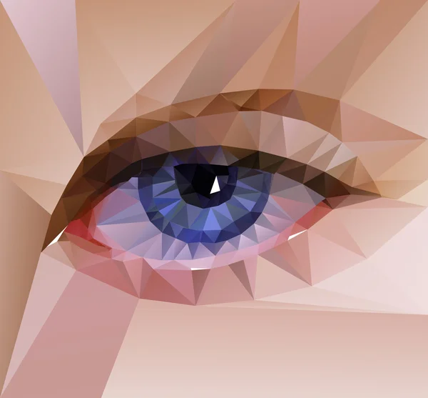 Diseño de ojos de color. Concepto de alta tecnología — Vector de stock