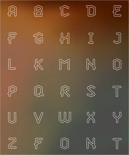 Conjunto de alfabeto — Archivo Imágenes Vectoriales
