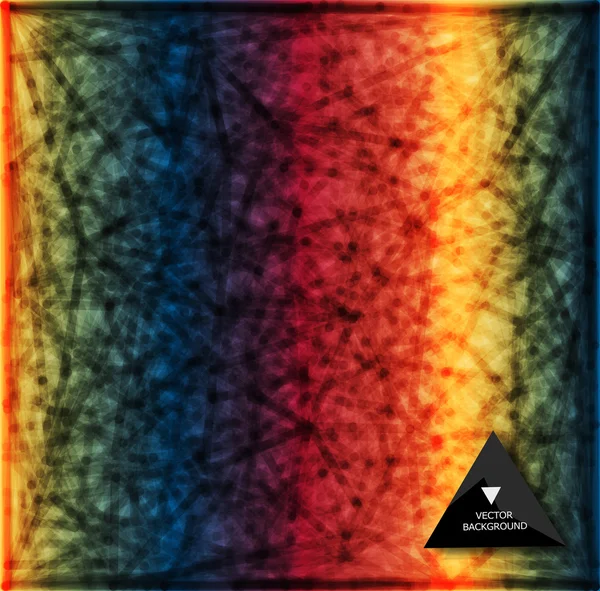 Rainbow web bacground soyut. Üçgenler arka plan. — Stok Vektör