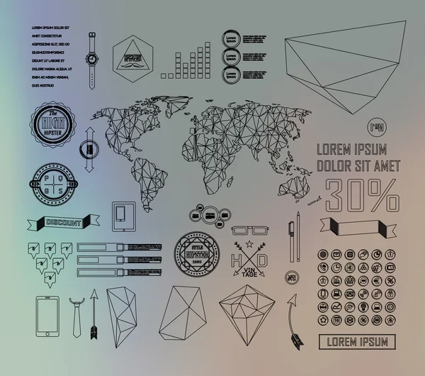 Transparent affärer Infographics. Skuggorna alternativ — Stock vektor