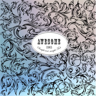 Süslü soyut arkaplan