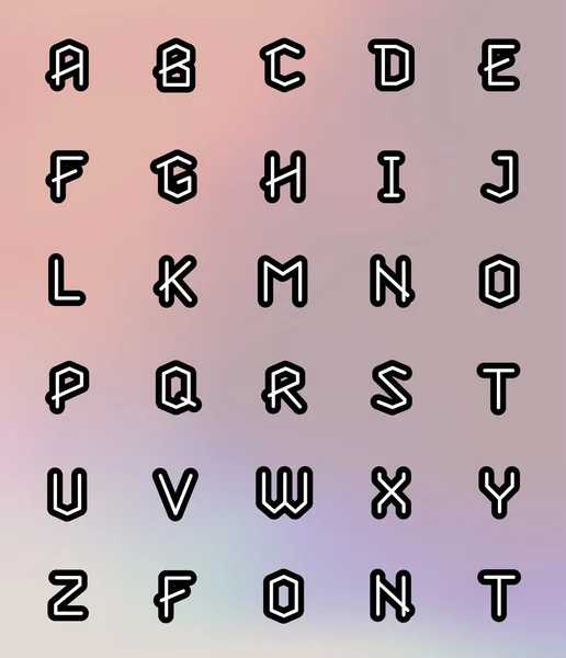 Conjunto de alfabeto — Vector de stock