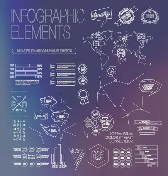 Infográficos de negócios transparentes. Opções de sombras — Vetor de Stock