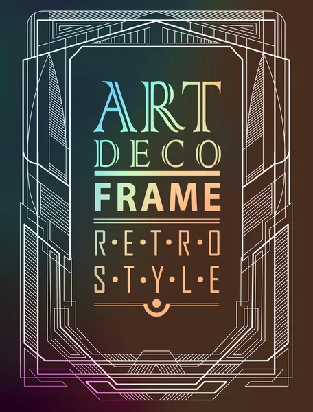 Géométrique art déco — Image vectorielle