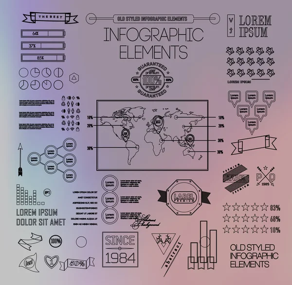 Διαφανή επιχειρήσεων Infographics. Σκιές επιλογές — Διανυσματικό Αρχείο