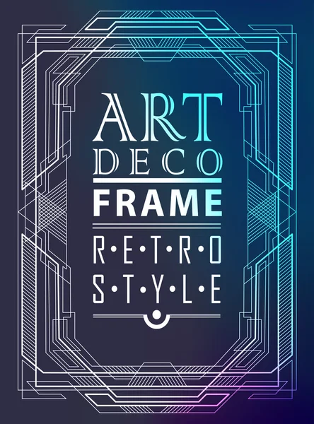 Art deco geometric — Stock Vector