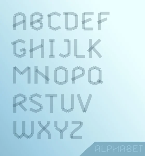 Grafische alfabet set — Stockvector