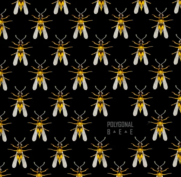 Bee isolated on the white — Stock Vector