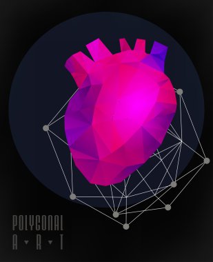 Soyut poligonal. Geometrik şekil