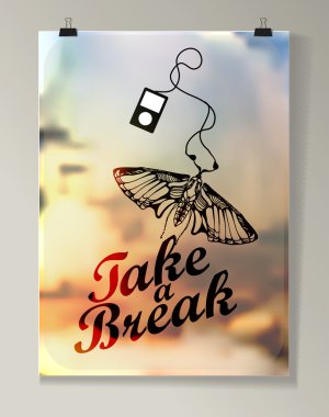 Hipster alıntı Infographic arka plan