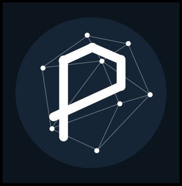 Kozmik tarzı soyut poligonal mektup