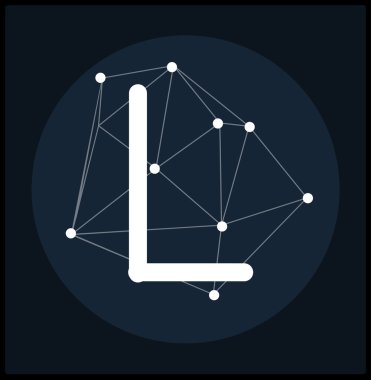 Kozmik tarzı soyut poligonal mektup