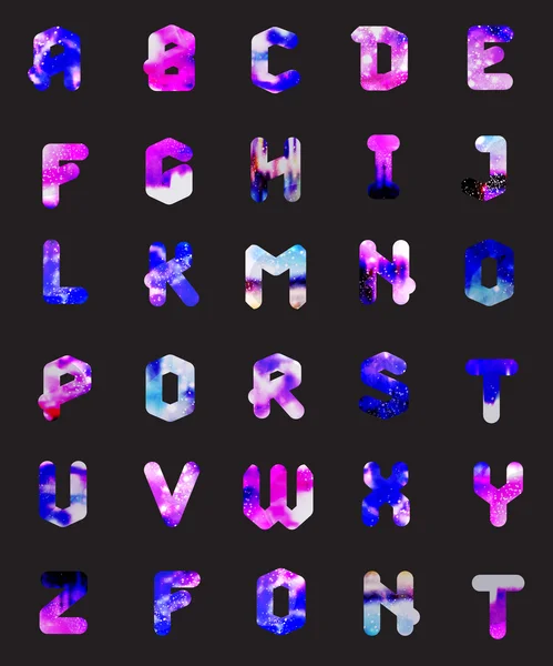Geometriska teckensnitt. Kreativa alfabetet. Typografiska Set. — Stock vektor