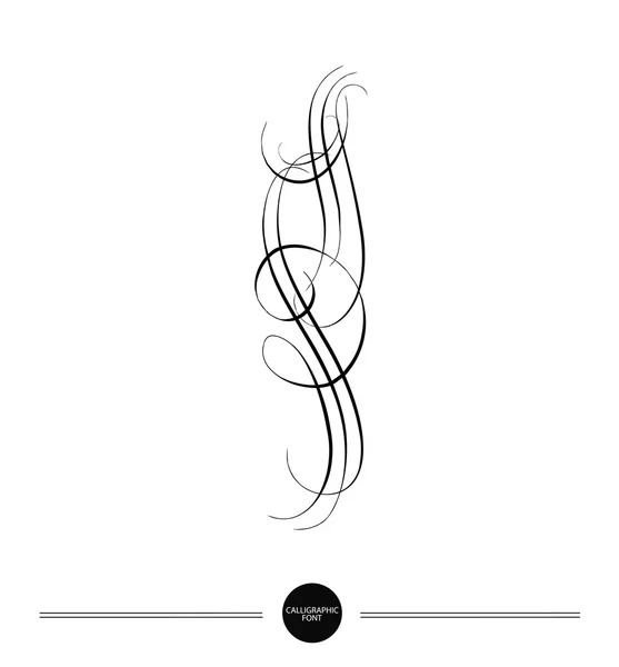 Surat kaligrafi. Fonta abstrak - Stok Vektor
