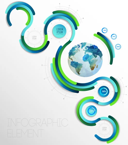 Sito web piatto trasparente, business Infografica , — Vettoriale Stock