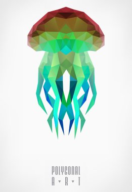 Soyut poligonal. Geometrik şekil