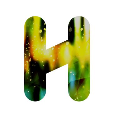 Soyut geometrik mektup