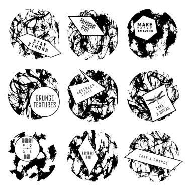 Soyut dizi BLOB'ları, sıçrama, etiketleri