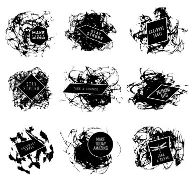 Soyut dizi BLOB'ları, sıçrama, etiketleri