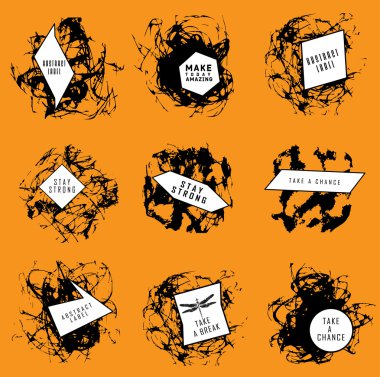 Soyut dizi BLOB'ları, sıçrama, etiketleri