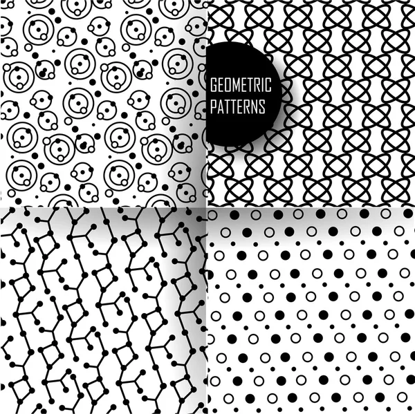 Patrón geométrico en diseño de op art. Arte en blanco y negro . — Vector de stock