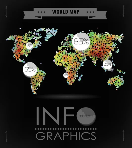Παγκόσμιο φόντο χάρτη — Διανυσματικό Αρχείο