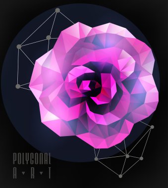 Soyut poligonal. Geometrik şekil