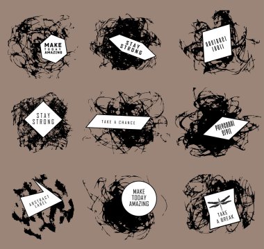 Soyut dizi BLOB'ları, sıçrama, etiketleri