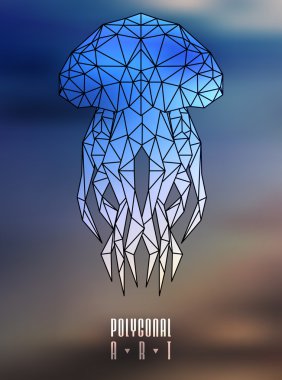 Soyut poligonal. Geometrik şekil