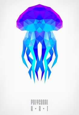 Soyut poligonal. Geometrik şekil