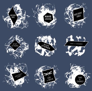 Soyut dizi BLOB'ları, sıçrama, etiketleri