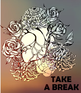 Tipografik arka plan el ile alıntı