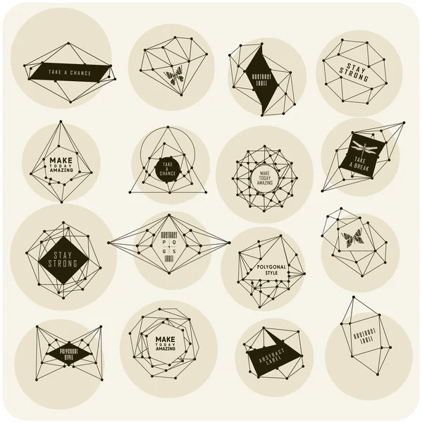 Diseño de triángulos abstractos — Vector de stock