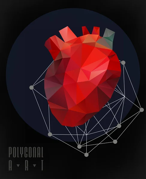 Abstrakt polygonal. Geometrische Darstellung Stockillustration