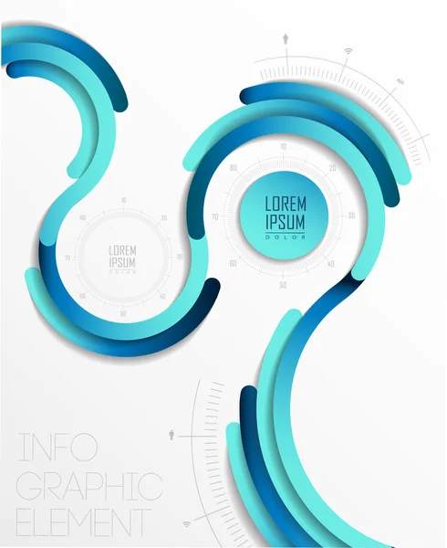 Site web plat transparent, infographie d'entreprise , — Image vectorielle