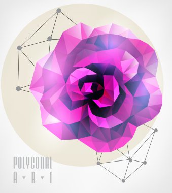 Soyut poligonal. Geometrik şekil