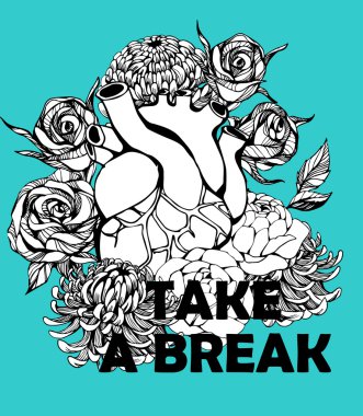 Tipografik arka plan el ile alıntı