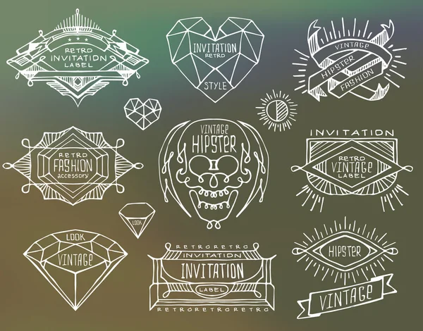 Diseño vintage retro abstracto — Vector de stock