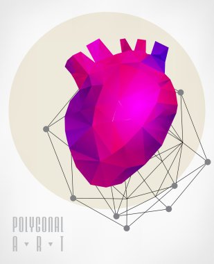 Soyut poligonal. Geometrik şekil