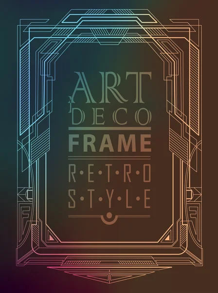 Géométrique art déco — Image vectorielle